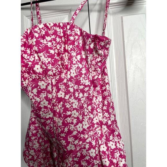 NEW Zara Pink Floral Bodysuit Corset Style Womens Size Small - Picture 3 of 8